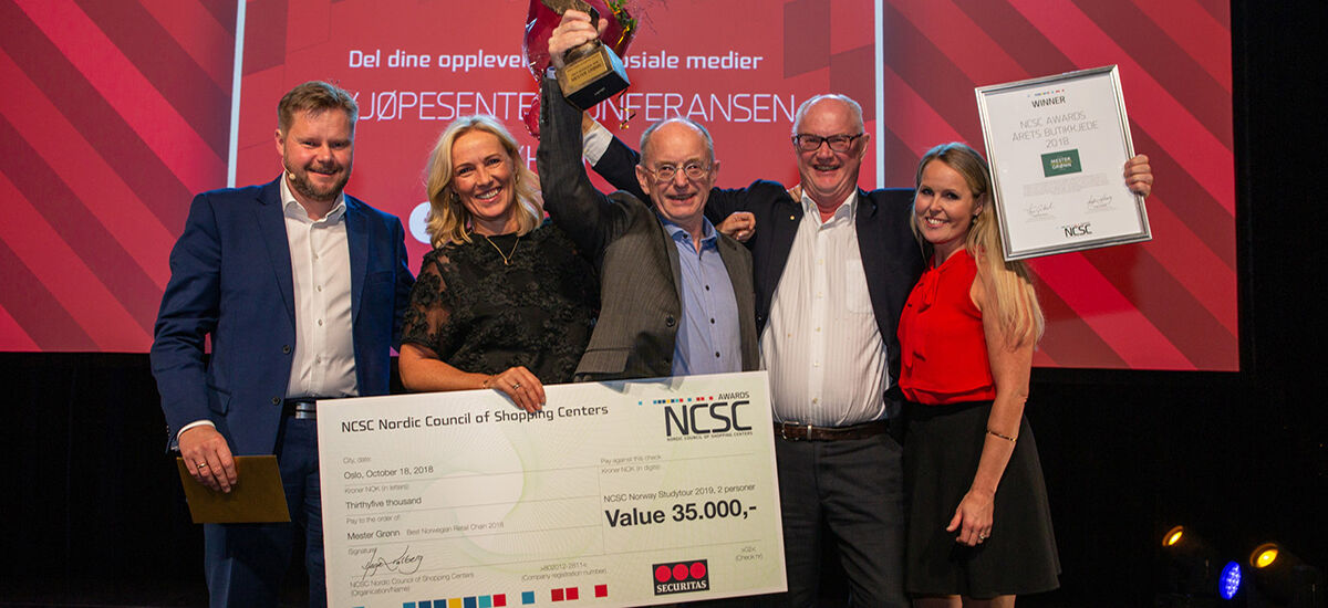 Mester Gr&oslash;nn k&aring;ret til &laquo;&Aring;rets Butikkjede 2018&raquo;