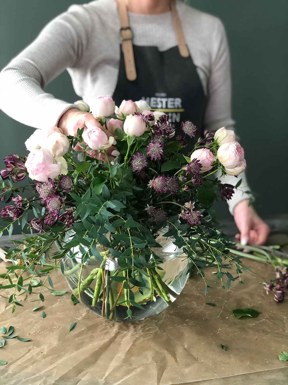 Lage vakker blomsterbukett