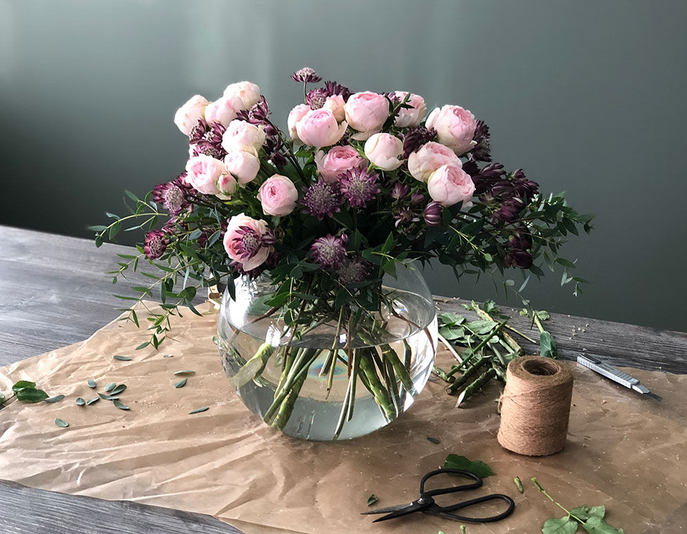 Vakker blomsterbukett