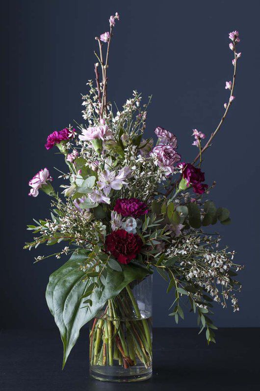 vakker bukett med avsk&aring;rne blomster