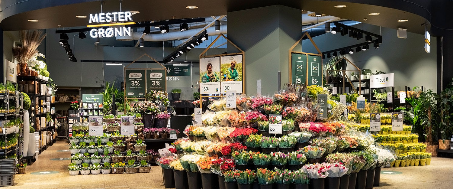 Mester Gr&oslash;nn blomsterbutikk CC Vest