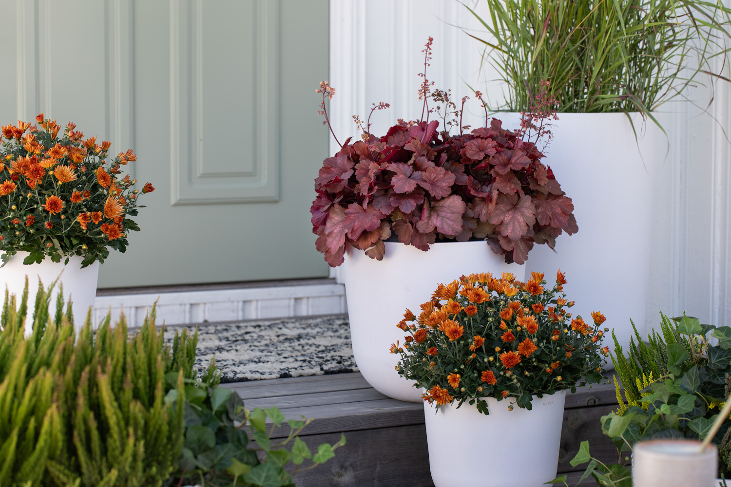 H&oslash;stblomster inngangsparti