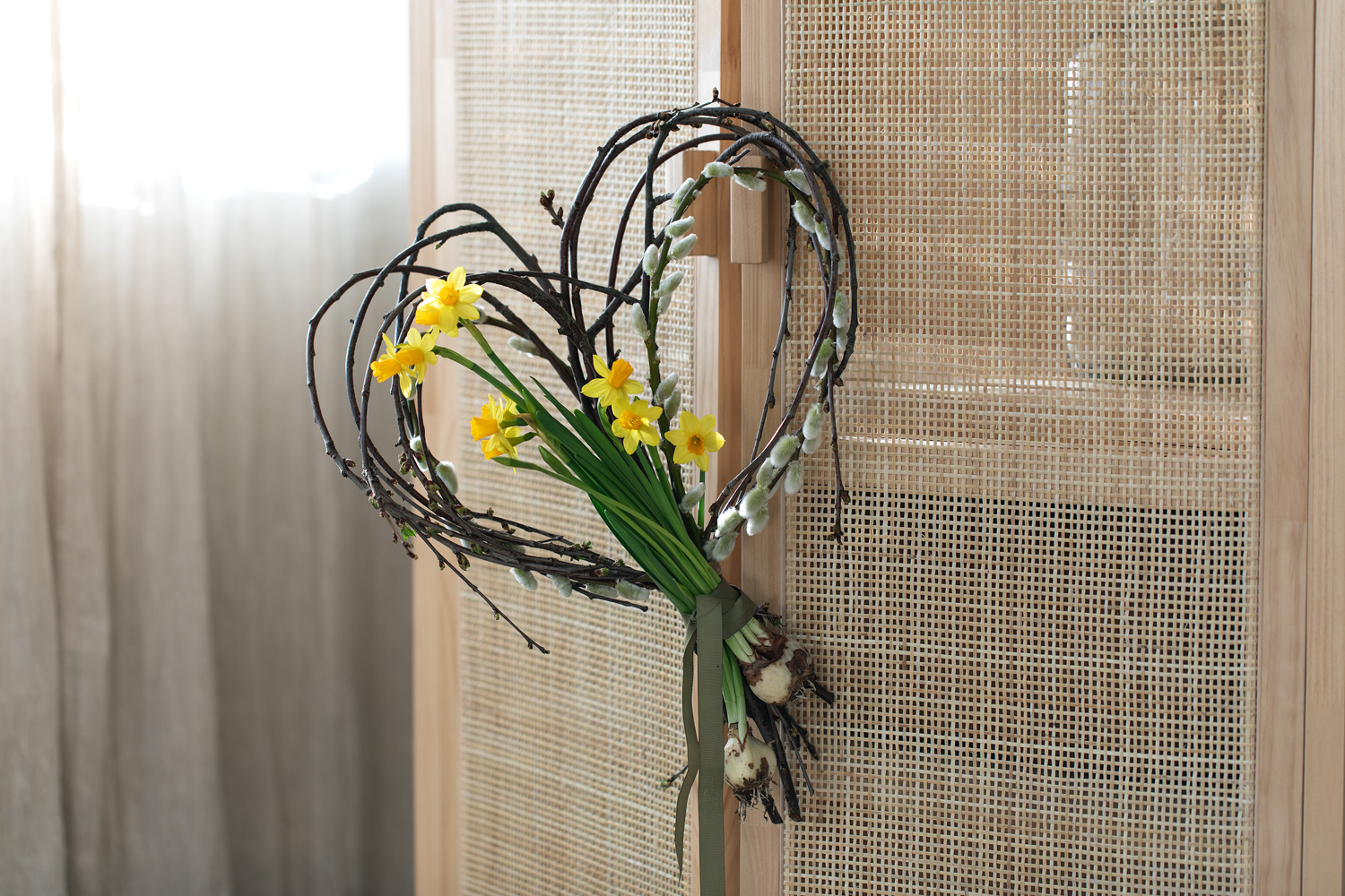 DIY hjerte av grener