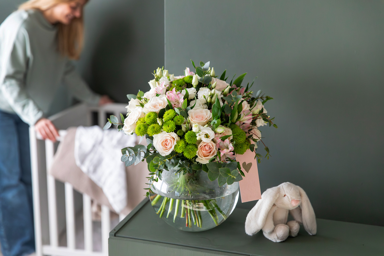 Blomster til nybakte foreldre
