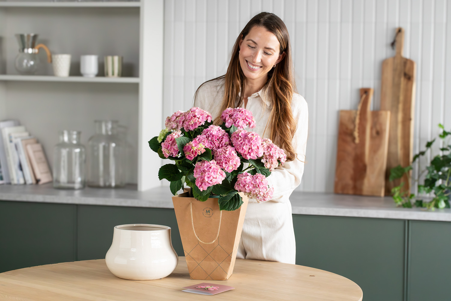 gavetips hortensia i gavebag