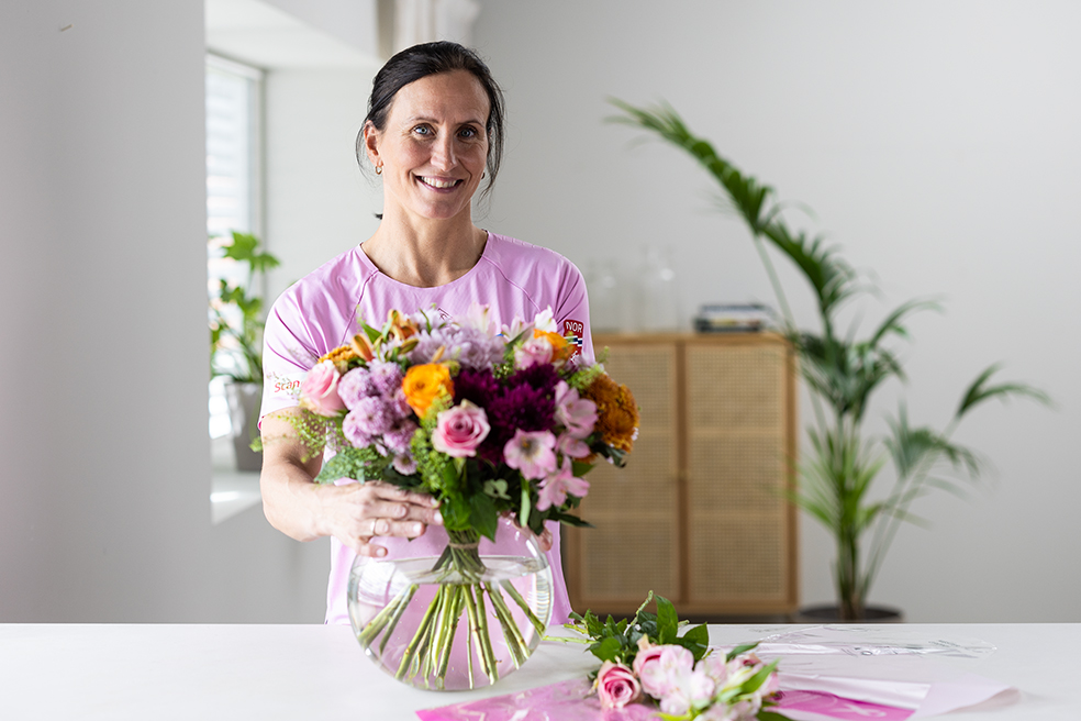 Marit Bj&oslash;&aelig;rngen st&oslash;tter Rosa sl&oslash;yfe