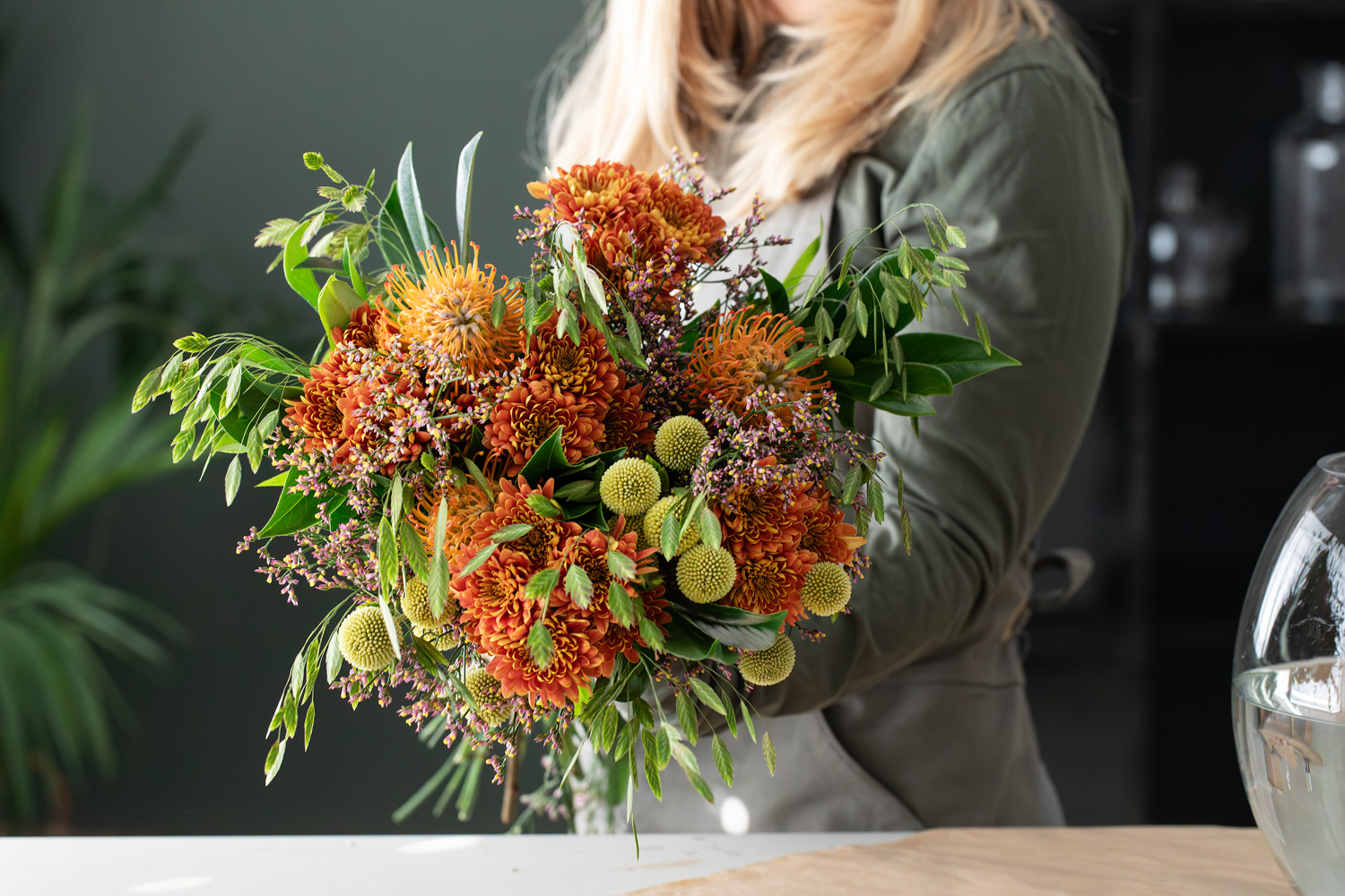 Blomsterbukett med blomster til 3 for 2