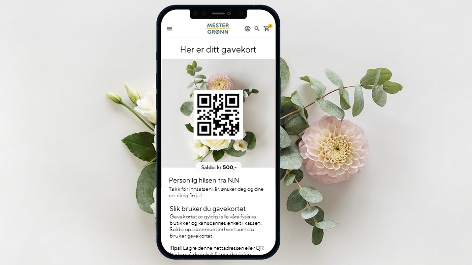 Digitalt gavekort