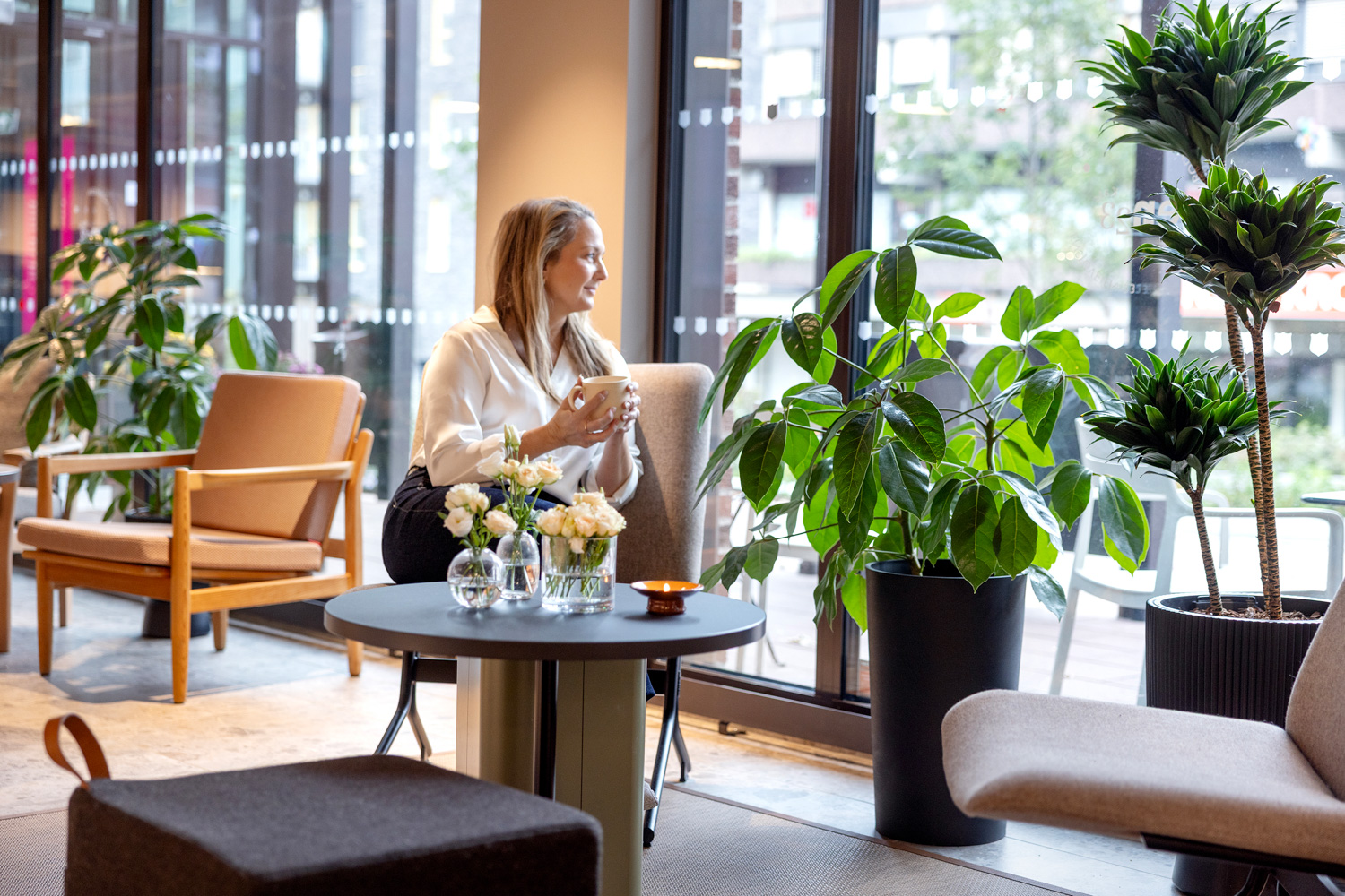 Planter p&aring; kontoret